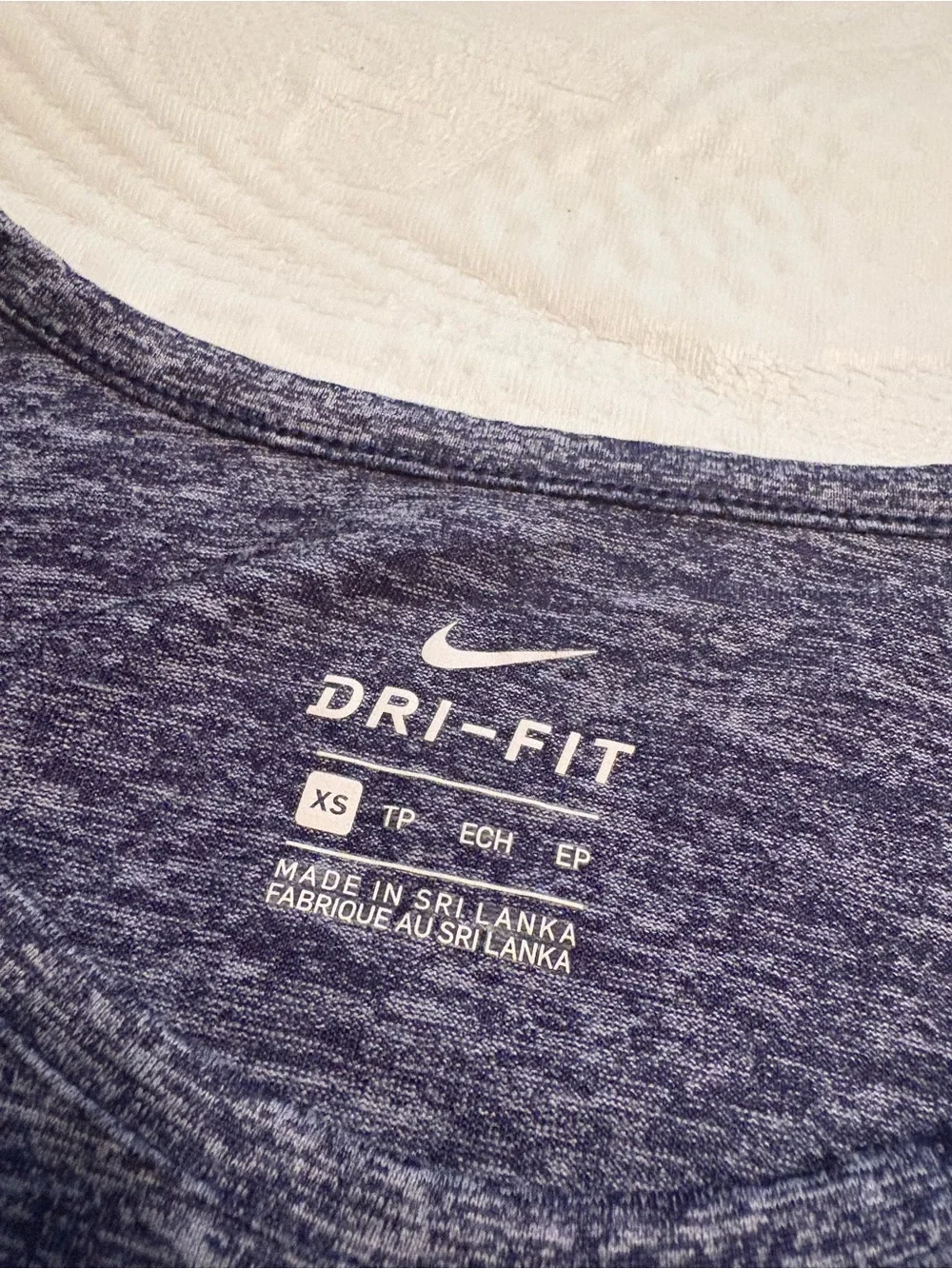 Nike Dri-FIT Heathered Gray Sleeveless Workout Tank XS
